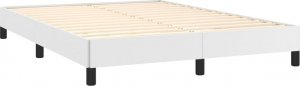 vidaXL vidaXL Rama łóżka, biała, 140x200 cm, obita sztuczną skórą 4