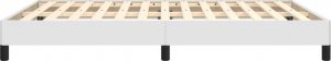 vidaXL vidaXL Rama łóżka, biała, 140x200 cm, obita sztuczną skórą 6