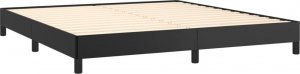 vidaXL vidaXL Rama łóżka, czarna, 160x200 cm, obite sztuczną skórą 4