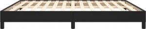 vidaXL vidaXL Rama łóżka, czarna, 160x200 cm, obite sztuczną skórą 6