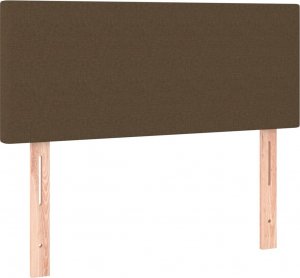 vidaXL vidaXL Łóżko kontynentalne z materacem, brązowe, tkanina, 90x190 cm 6