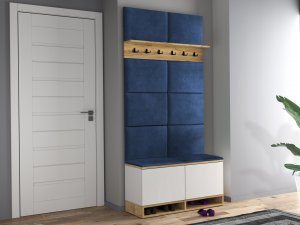 MartigoPlus Szafka buty siedzisko biała KANSAS panele wieszak 13