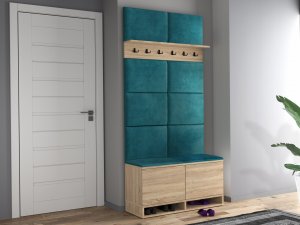 MartigoPlus Szafka buty siedzisko biała KANSAS panele wieszak 14