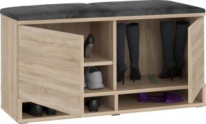 MartigoPlus Szafka buty siedzisko sonoma KANSAS panele wieszak 6