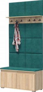 MartigoPlus Szafka na buty siedzisko wieszak panele Nevada 100 dąb sonoma 3