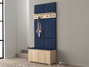 MartigoPlus Szafka na buty siedzisko wieszak panele Nevada 100 dąb sonoma 5