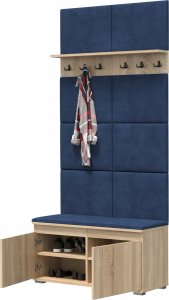 MartigoPlus Szafka na buty siedzisko wieszak panele Nevada 100 dąb sonoma 8