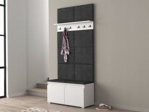 MartigoPlus Szafka na buty siedzisko wieszak panele Nevada 100 dąb craft 14