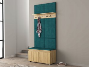 MartigoPlus Szafka na buty siedzisko wieszak panele Nevada 100 dąb craft 9