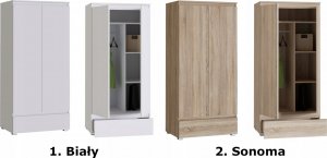 MartigoPlus SZAFA UBRANIA GARDEROBA NEO 05 BIAŁA SZUFLADA 85CM 5