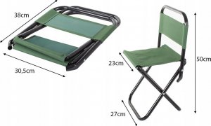 Verk KRZESŁO WĘDKARSKIE SKŁADANE TURYSTYCZNE OPARCIE 13