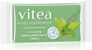Vitea Vitea mydło glicerynowe z szałwią i babką lancetowatą 1szt 1