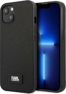 Karl Lagerfeld Etui Karl Lagerfeld KLHCP13SSFMP2K Apple iPhone 13 mini hardcase czarny/black Saffiano Plaque 1