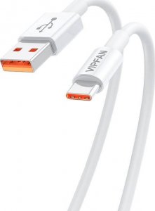 Kabel USB Vipfan USB-A - USB-C 1.2 m Biały (X17TC) 1