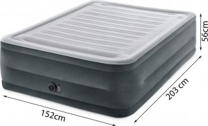 Intex Materac łóżko do spania dwuosobowy z pompką automatyczną - 203x152cm 10
