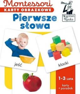 Kapitan Nauka Montessori Karty obrazkowe Pierwsze słowa 1-3 lata 1