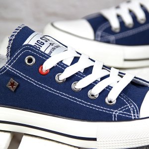 Big Star Granatowe tenisówki półtrampki Big Star T274021  41 4