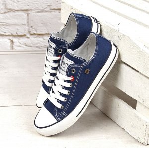 Big Star Granatowe tenisówki półtrampki Big Star T274021  41 5