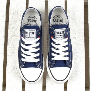 Big Star Granatowe tenisówki półtrampki Big Star T274021  41 7