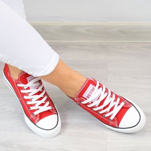 Big Star Czerwone tenisówki półtrampki Big Star T274020 40 2