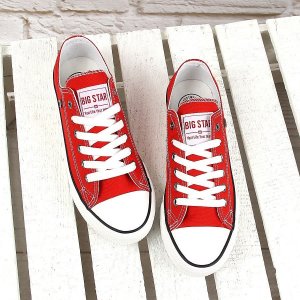 Big Star Czerwone tenisówki półtrampki Big Star T274020 40 4