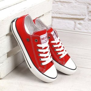 Big Star Czerwone tenisówki półtrampki Big Star T274020 40 7