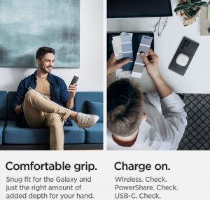 Spigen Etui Braders Spigen Thin Fit do Galaxy S22 Ultra Black 15
