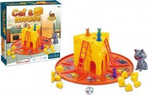 DK Rodzinna Gra KOT I MYSZY Złap Ser, Drabinki, Cat & Mouse 2
