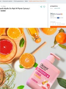 Dicora Urban Fit Mydło do rąk z witaminą C, owocami cytrusowymi i brzoskwinią (500 ml) 4