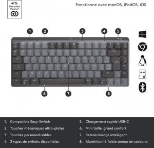 Klawiatura Logitech MX Mechanical Mini (S7175573) 7