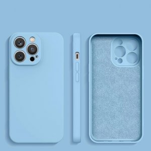 Hurtel Silicone case etui Xiaomi Redmi Note 11 Pro 5G / 11 Pro / 11E Pro silikonowy pokrowiec jasnoniebieskie 2