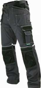 Stalco Spodnie robocze do pasa odpinane czarno-szare S 1