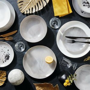 Luminarc Serwis obiadowy Diwali Luminarc 19 elementów marmur talerze dla 6 osób 8
