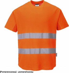 Portwest C394 - Ostrzegawczy T-shirt z panelami z siatki - pomarańczowy M 1