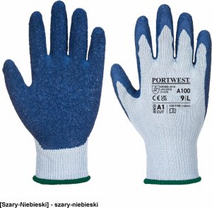 Portwest A100 - Rękawica Grip - szary-niebieski L 1