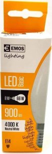 Emos Żarówka LED CANDLE 8W(66W) 900lm E14 NW 1