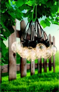 Globo Łańcuch ze światełkami 7,5m 10 LED 4,2W IP44 ciepła 4