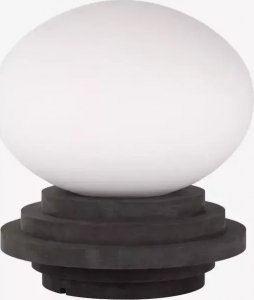 Lampa stołowa Markslojd Gabinetowa lampa stojąca Amfi kulista na stół szara biała 1