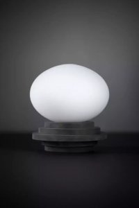 Lampa stołowa Markslojd Gabinetowa lampa stojąca Amfi kulista na stół szara biała 2