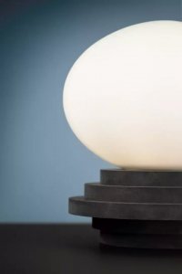 Lampa stołowa Markslojd Gabinetowa lampa stojąca Amfi kulista na stół szara biała 4
