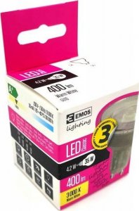 Emos Żarówka LED Classic MR16 4,5W GU5,3 ciepła biel 1