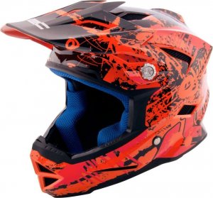 W-Tec Dziecięcy kask downhillowy W-TEC AP-42 - Kolor Pomarańczowo-czerwony, Rozmiar XXL (55-56) 1