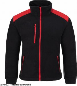 JHK FLRA 340 - bluza polarowa unisex, gruba posiada bardzo dobre właściwości cieplne - pomarańczowo-czarny 2XL 17