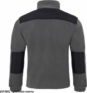 JHK FLRA 340 - bluza polarowa unisex, gruba posiada bardzo dobre właściwości cieplne - pomarańczowo-czarny 2XL 44