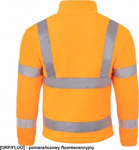 JHK FLRA 340 - bluza polarowa unisex, gruba posiada bardzo dobre właściwości cieplne - pomarańczowo-czarny 2XL 48