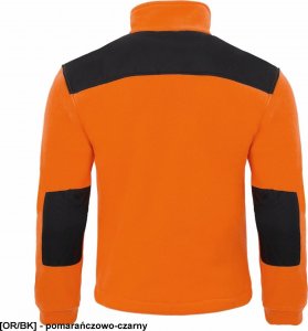 JHK FLRA 340 - bluza polarowa unisex, gruba posiada bardzo dobre właściwości cieplne - pomarańczowo-czarny 2XL 65