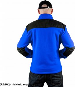 JHK FLRA 340 - bluza polarowa unisex, gruba posiada bardzo dobre właściwości cieplne - pomarańczowo-czarny 2XL 76