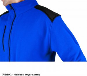 JHK FLRA 340 - bluza polarowa unisex, gruba posiada bardzo dobre właściwości cieplne - pomarańczowo-czarny 2XL 78
