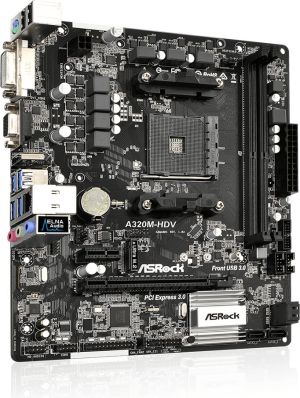 Płyta główna ASRock A320M-HDV (90-MXB3T0-A0UAYZ) 4