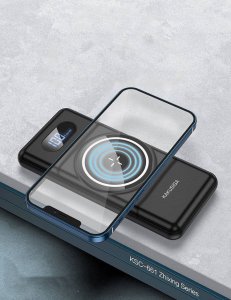 Powerbank Kaku Power Bank 10000mAh z Bezprzewodowym Ładowaniem 15W + USB-C + Micro USB + 2xUSB KAKU KSC-661 biały 3